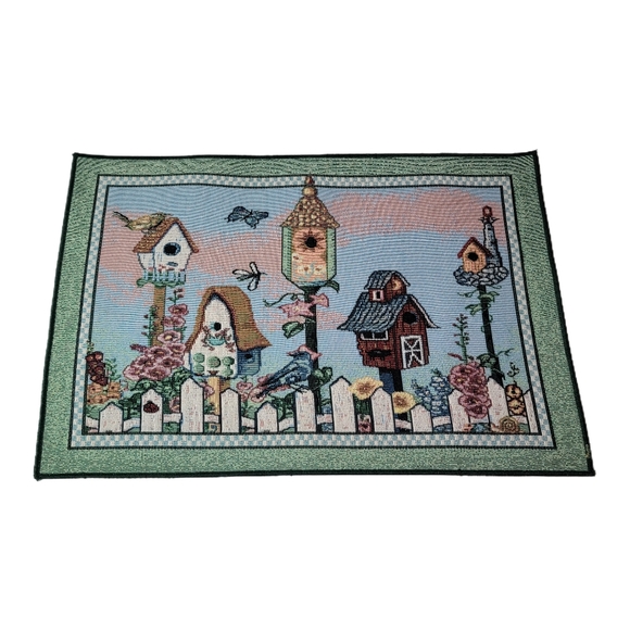 unbranded Other - 13"x19" Tapestry Placemats set of Four Bird House Themed.